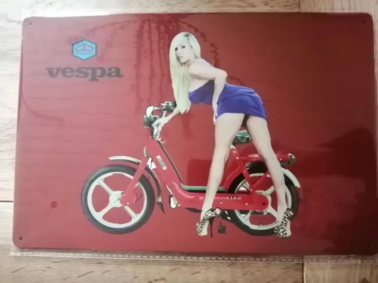 Billede 1 - vespa piaggio ciao bravo banner 150-90cm 300kr. Må