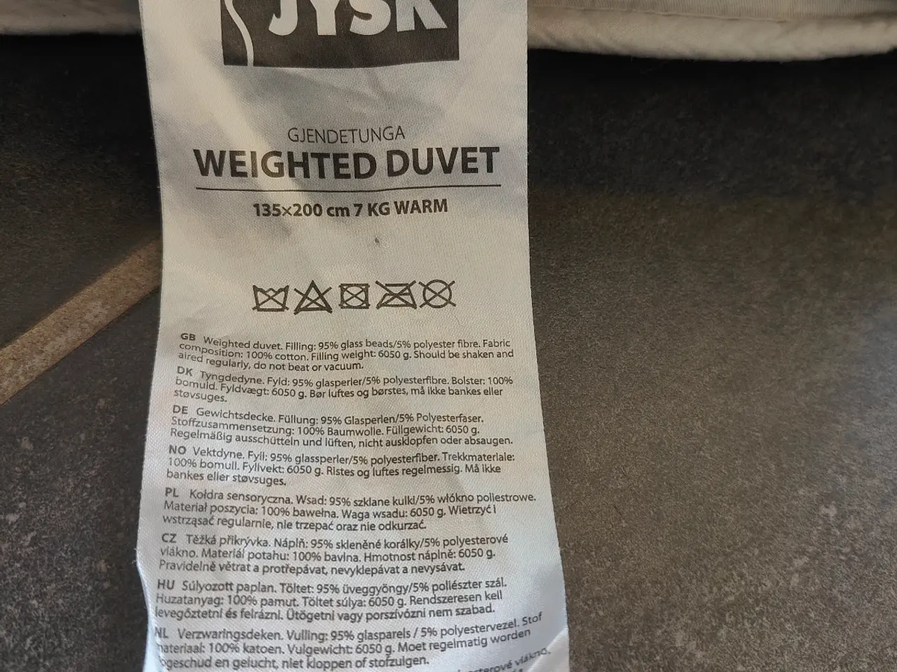 Billede 4 - Tyngde Dyne Fra Jysk 7 kg