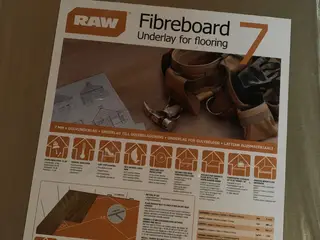 Raw fiber underlag