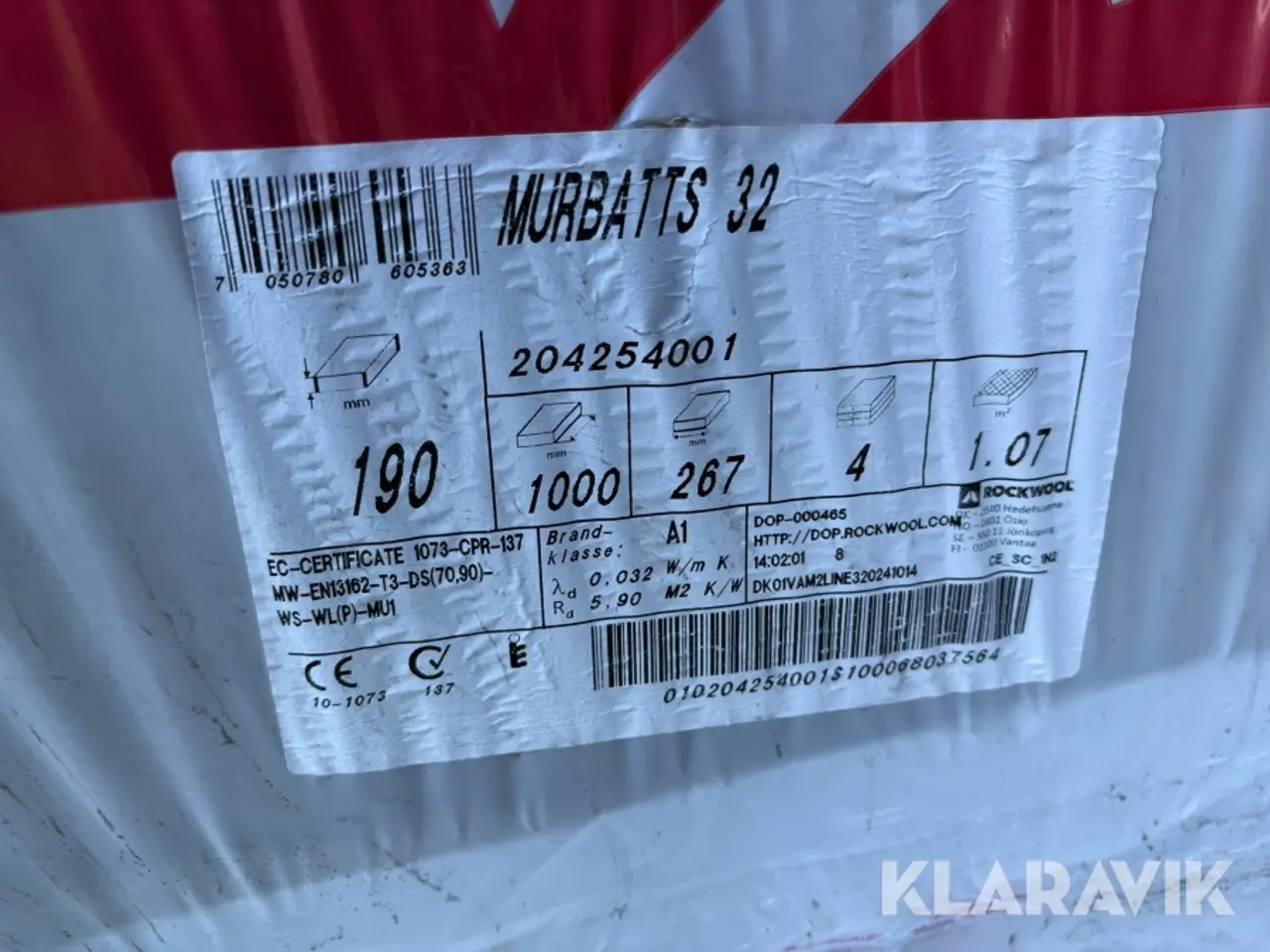 Billede 4 - Isolering Isover, Knauf og Rockwool 2 paller
