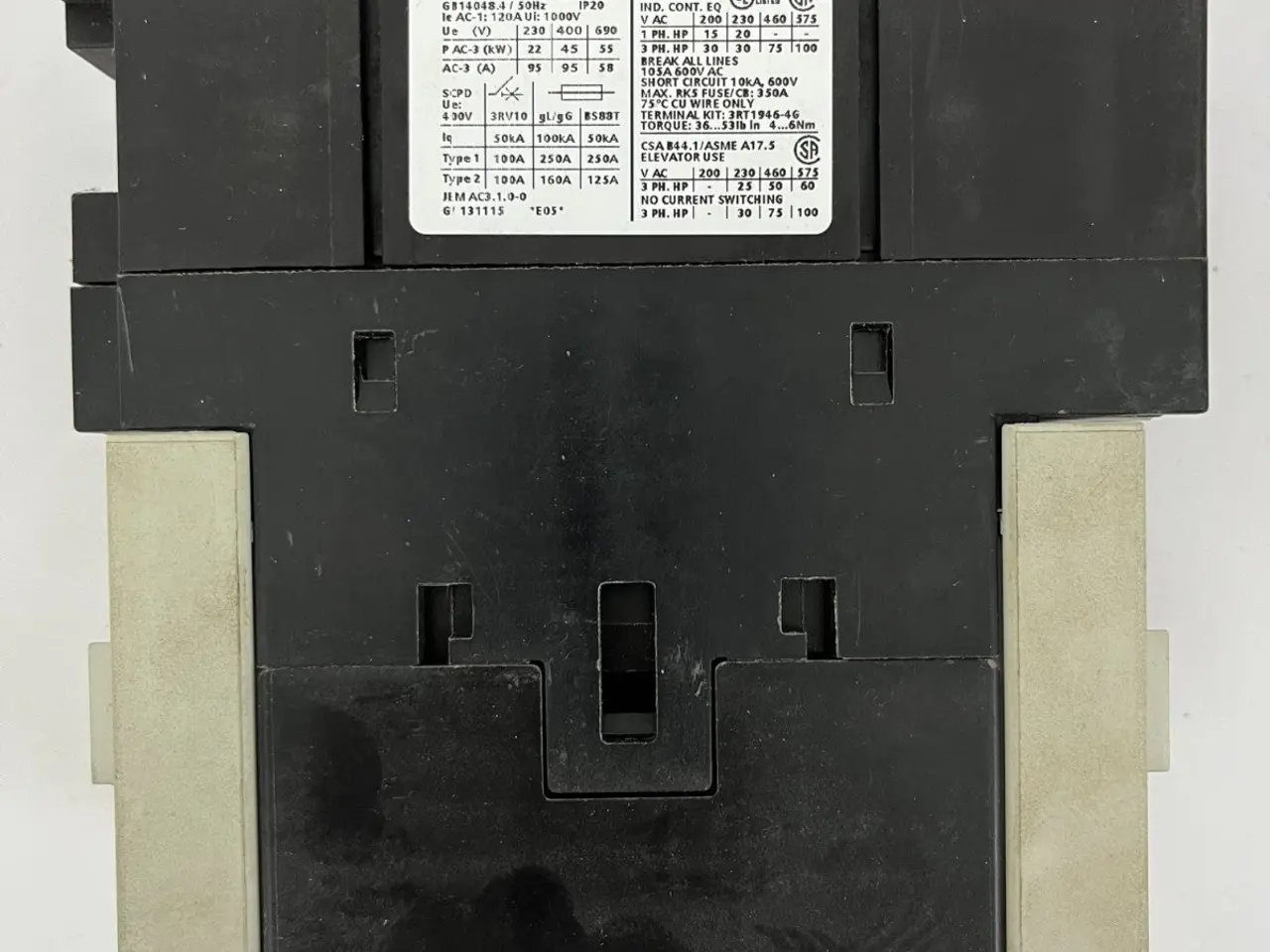 Billede 4 - Siemens 3RT1046-1AP00 SIRIUS Power kontaktor 95A -