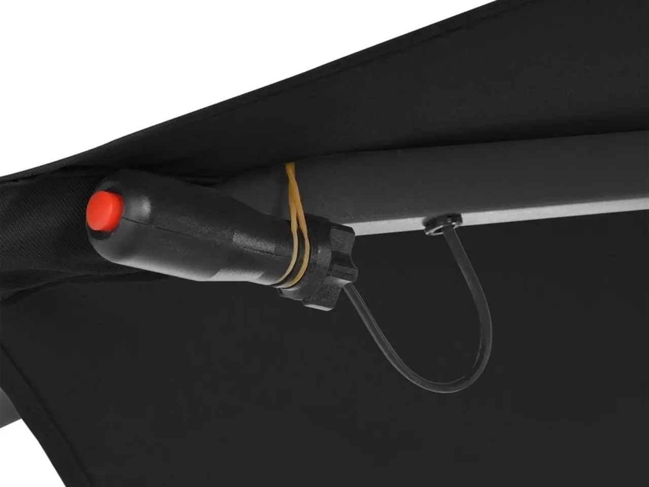 Billede 5 - Hængeparasol med LED-lys 350 cm sort