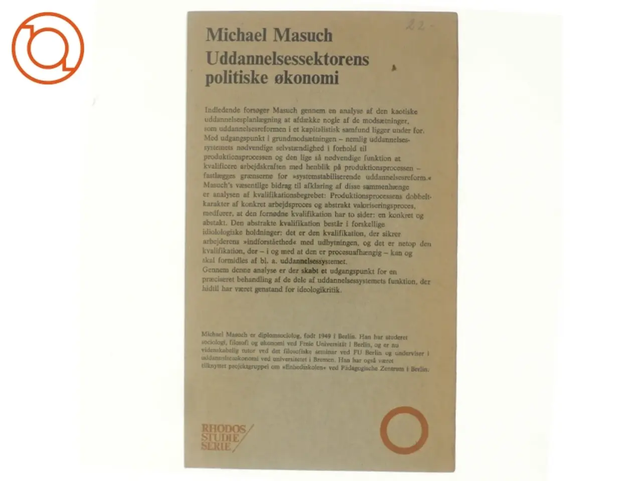 Billede 3 - Uddannelsessektorens politiske økonomi af Michael Masuch (bog)