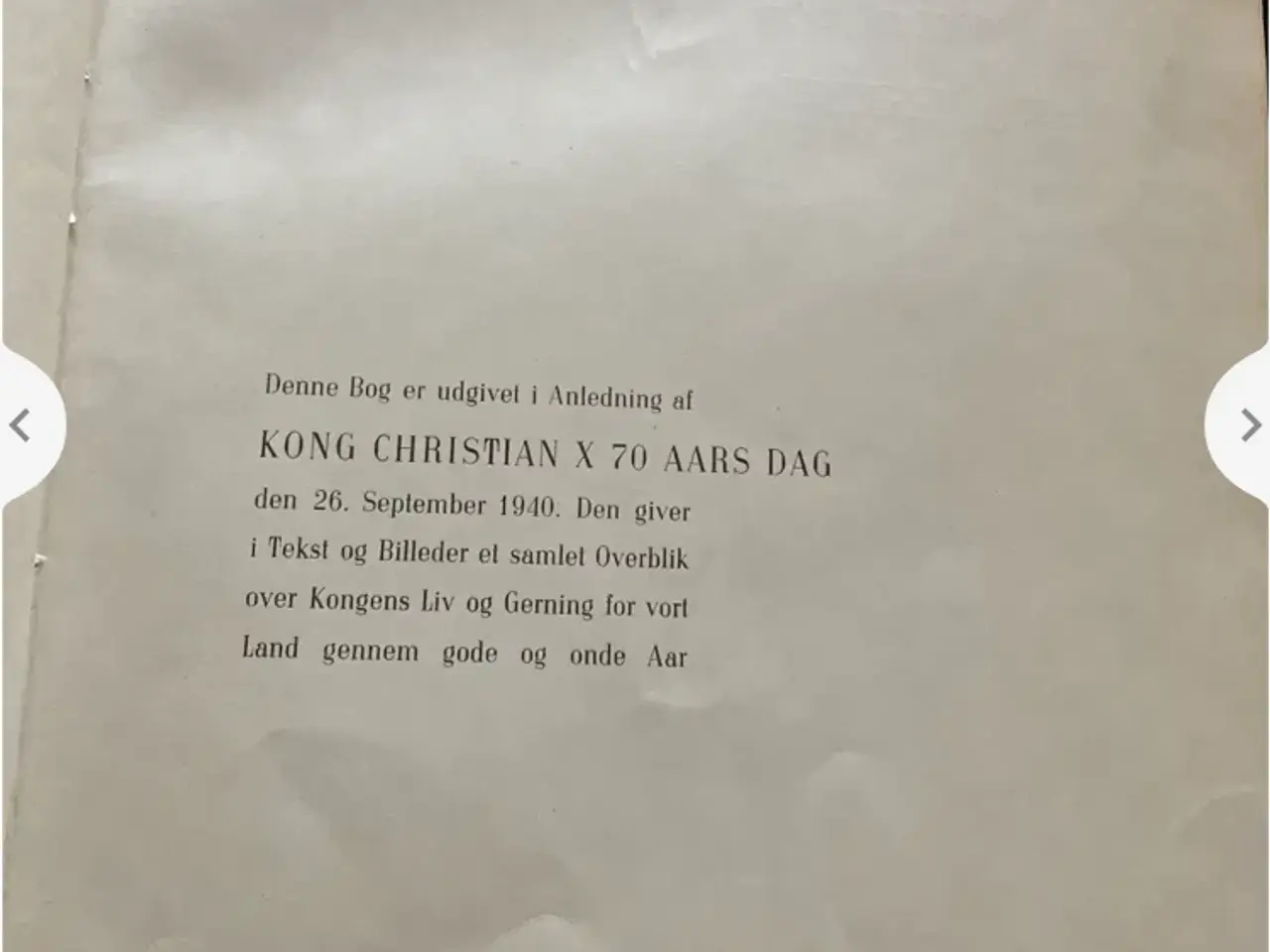 Billede 2 - Bog: Vor konge 1870-1940