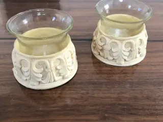 2 stk fyrfadsstager