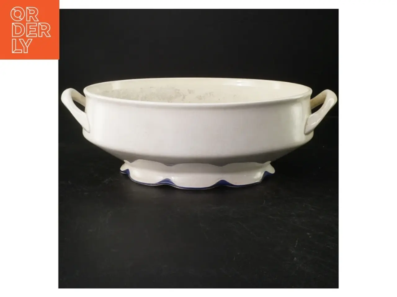 Billede 2 - Serveringsskål med Jugend stiltræk (str. 37x24 cm)DD F9