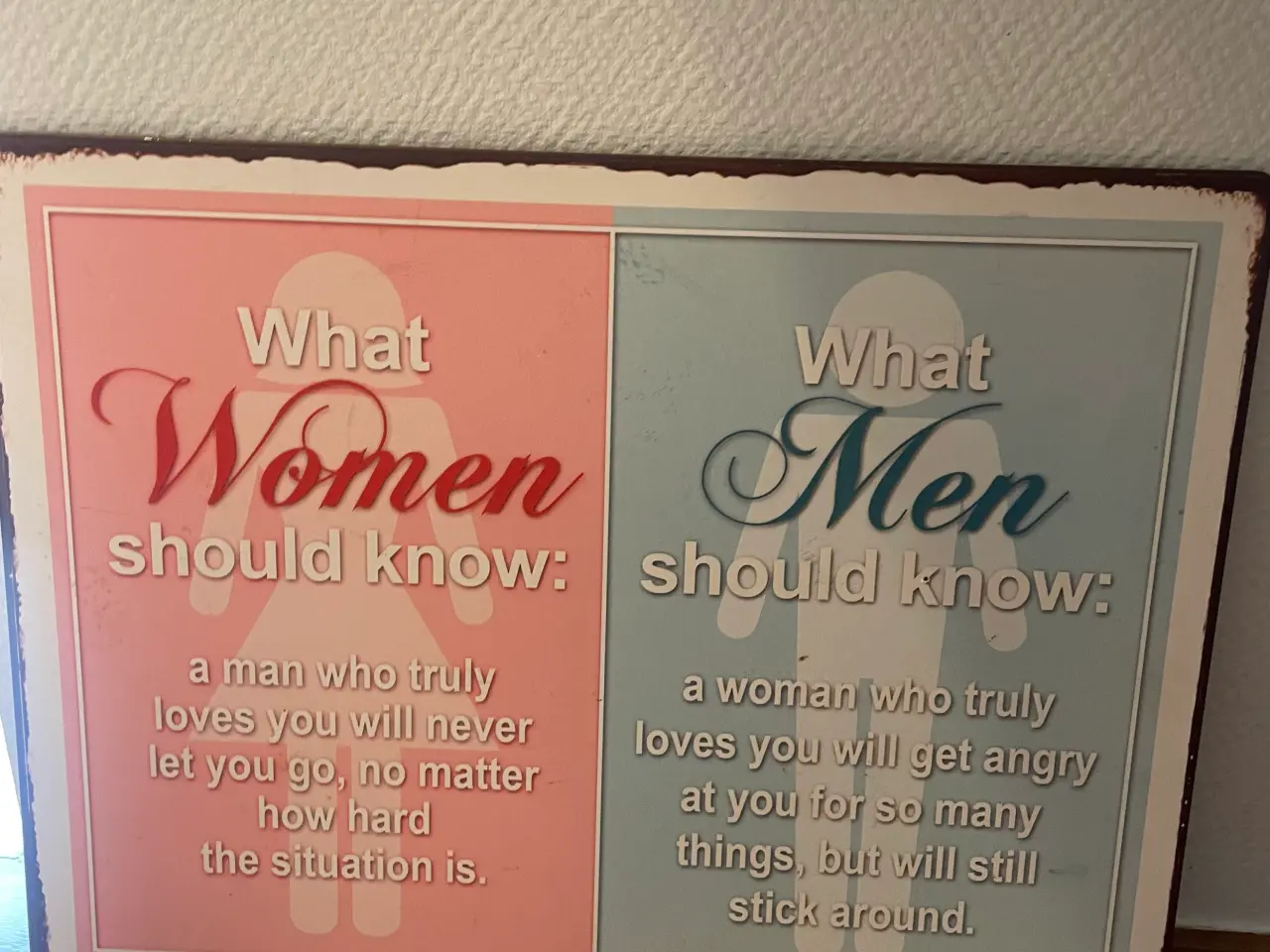 Billede 1 - Blik skilt woman and Men
