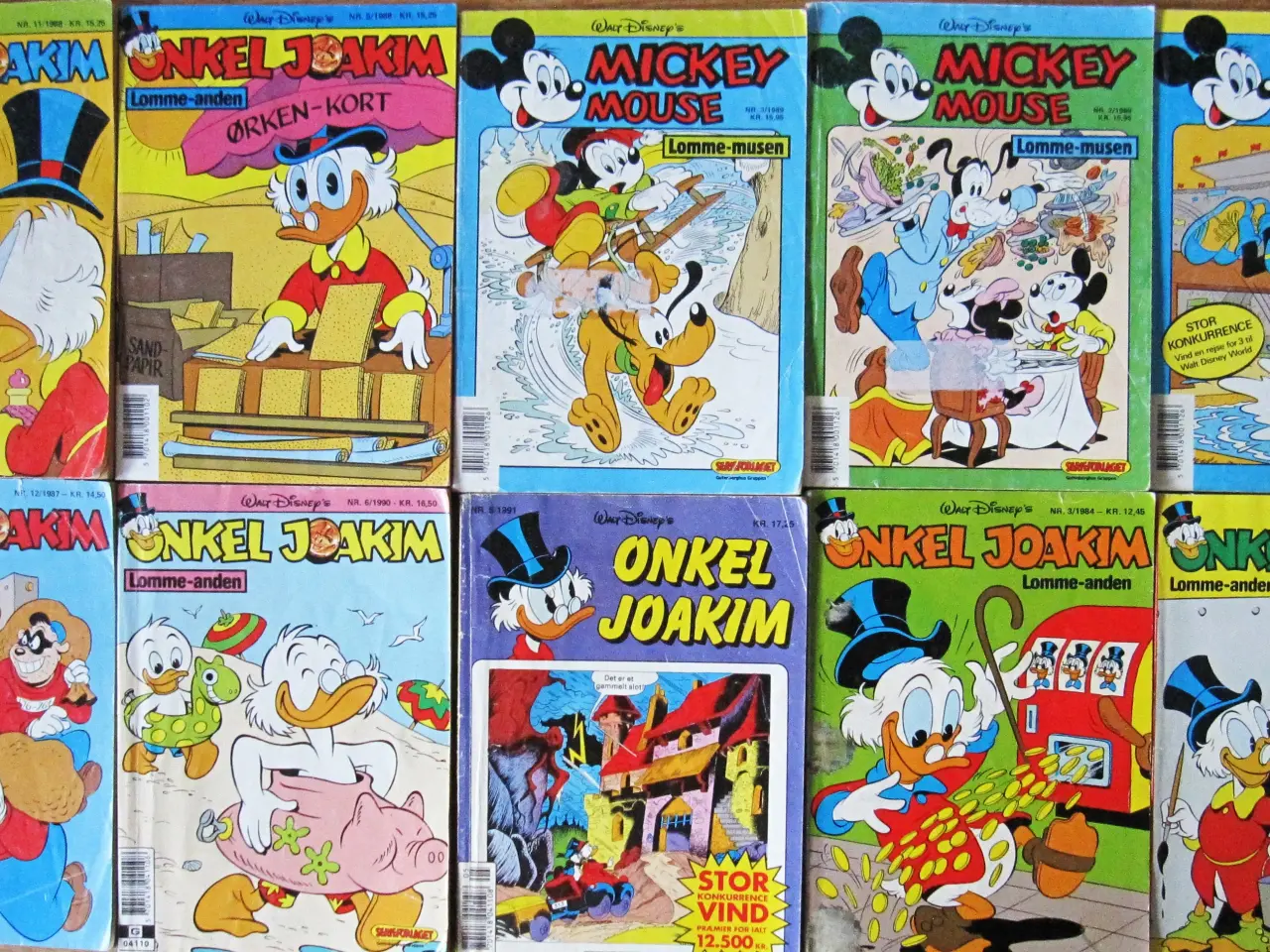 Billede 1 -  10 stk Lommeanden Onkel Joakim/Lommemusen Mickey