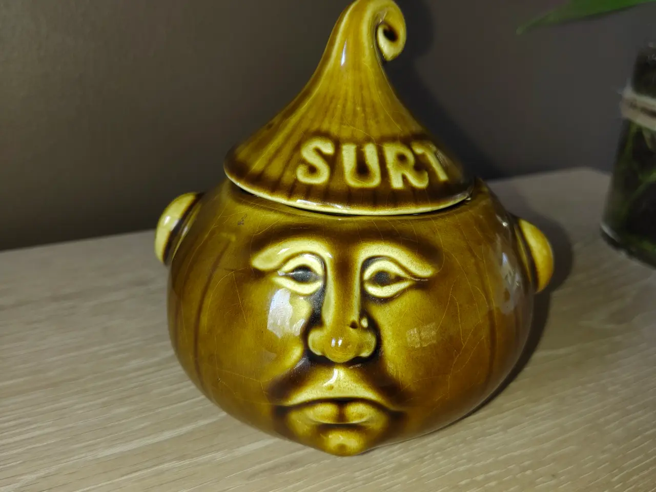 Billede 1 - Flot "surt" lågkrukke