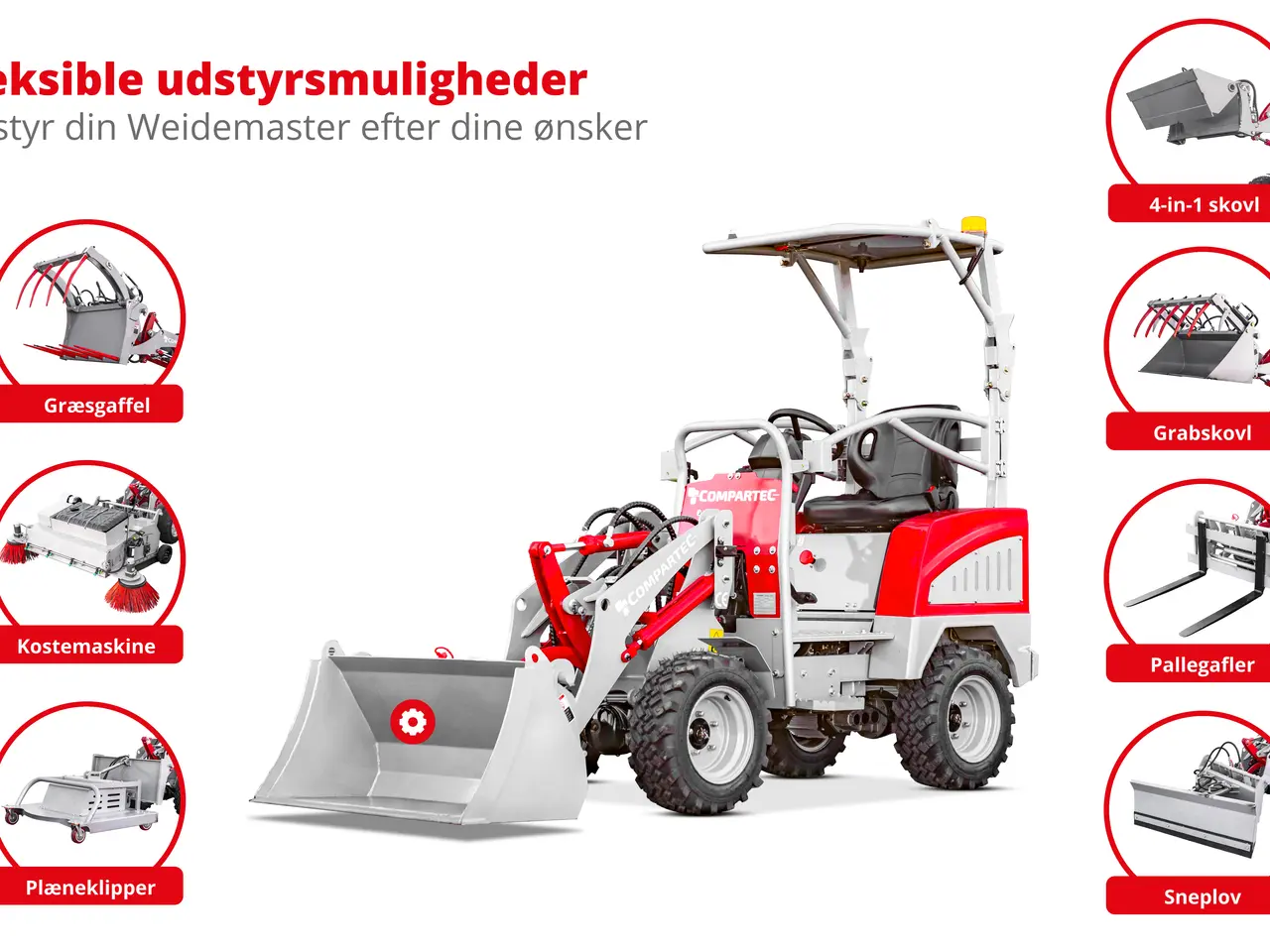 Billede 3 - Weidemaster elektrisk minilæsser - 500 kg