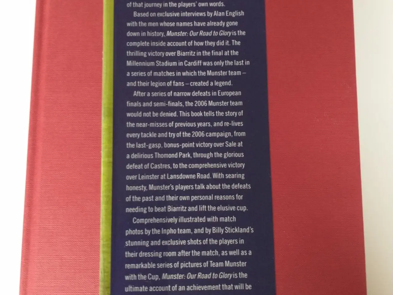 Billede 3 - Munster - Our Road To Glory. Irish Rugby Book