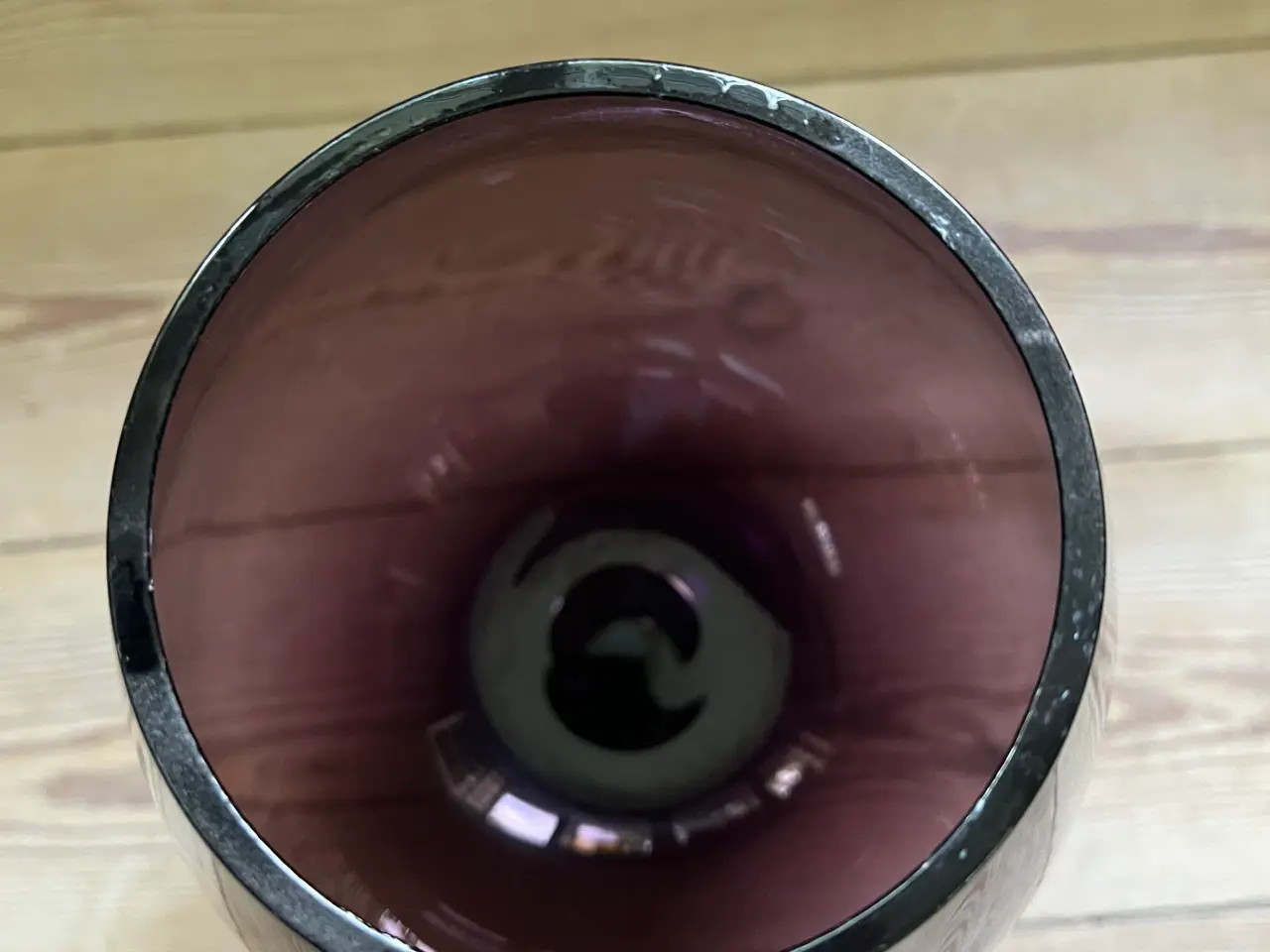 Billede 3 - Blommefarvet glas pokal / vase