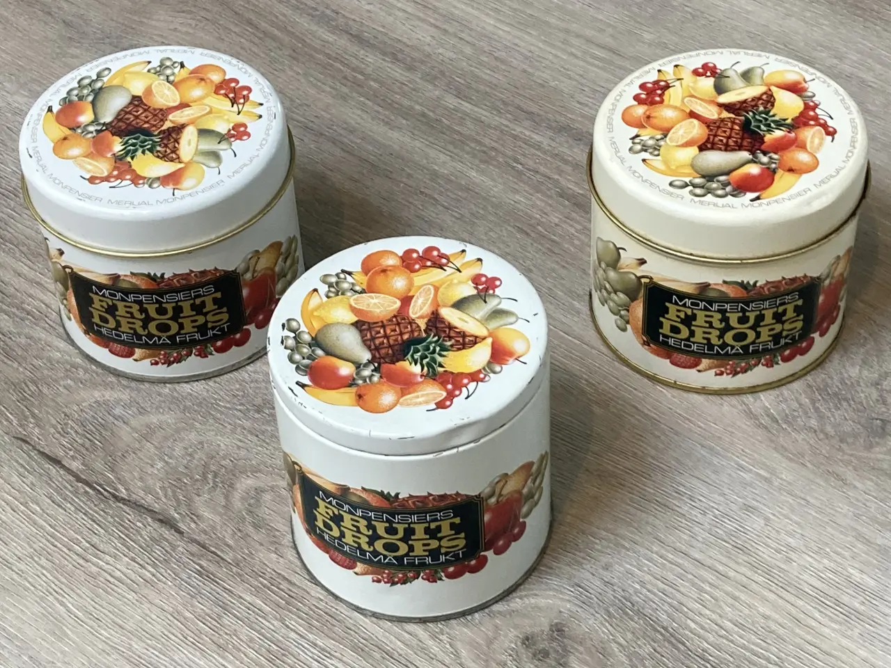 Billede 1 - Monpensiers Fruit Drops metaldåser