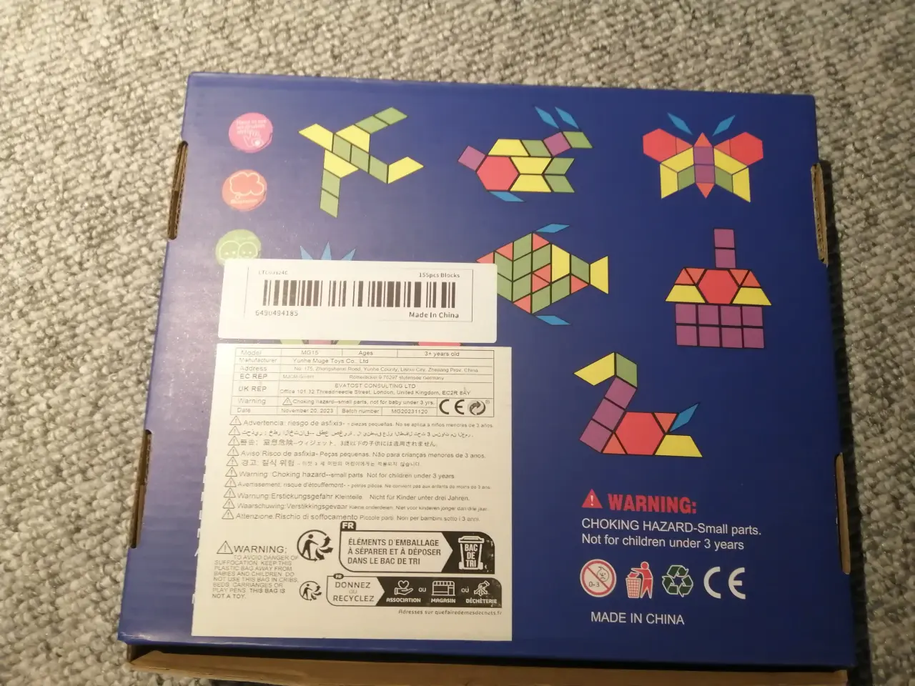 Billede 2 - Pattern Blocks Alzheimers Montessori Legetøj