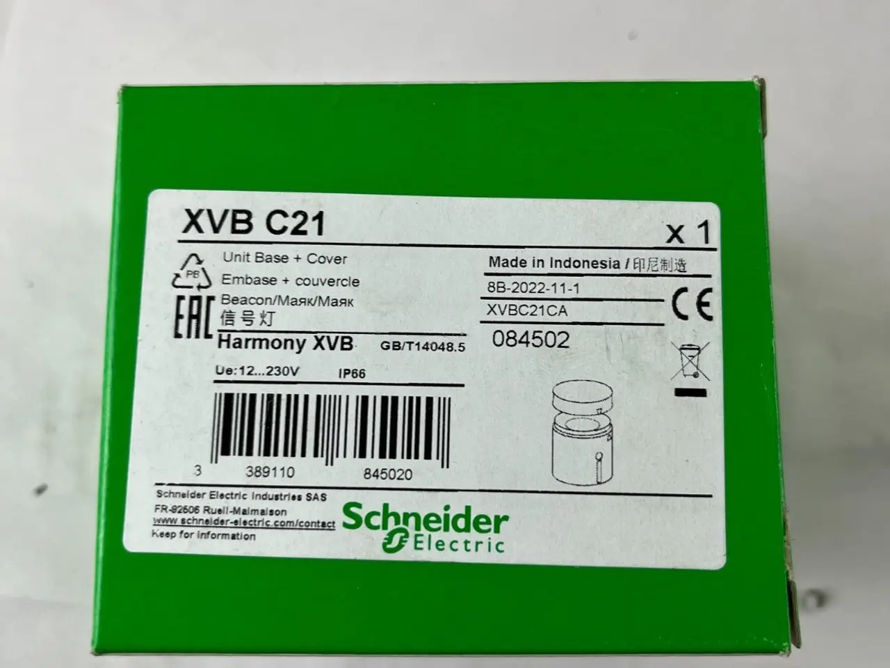 Billede 3 - Schneider Electric XVBC21CA Harmony XVB Base Unit