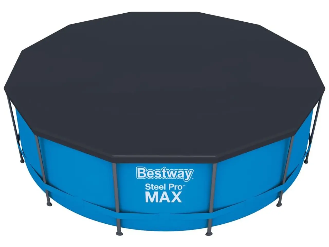 Billede 4 - Bestway Flowclear poolovertræk 366 cm - antracitgrå