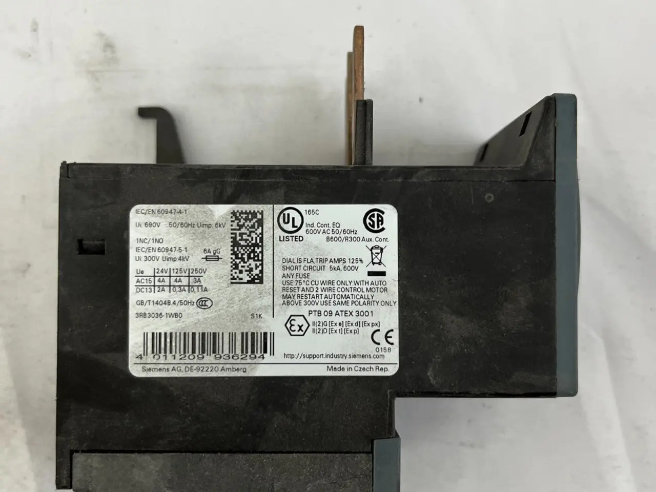 Billede 8 - Siemens SIRIUS 3RB3036-1WB0 Overload relæ 20–80A