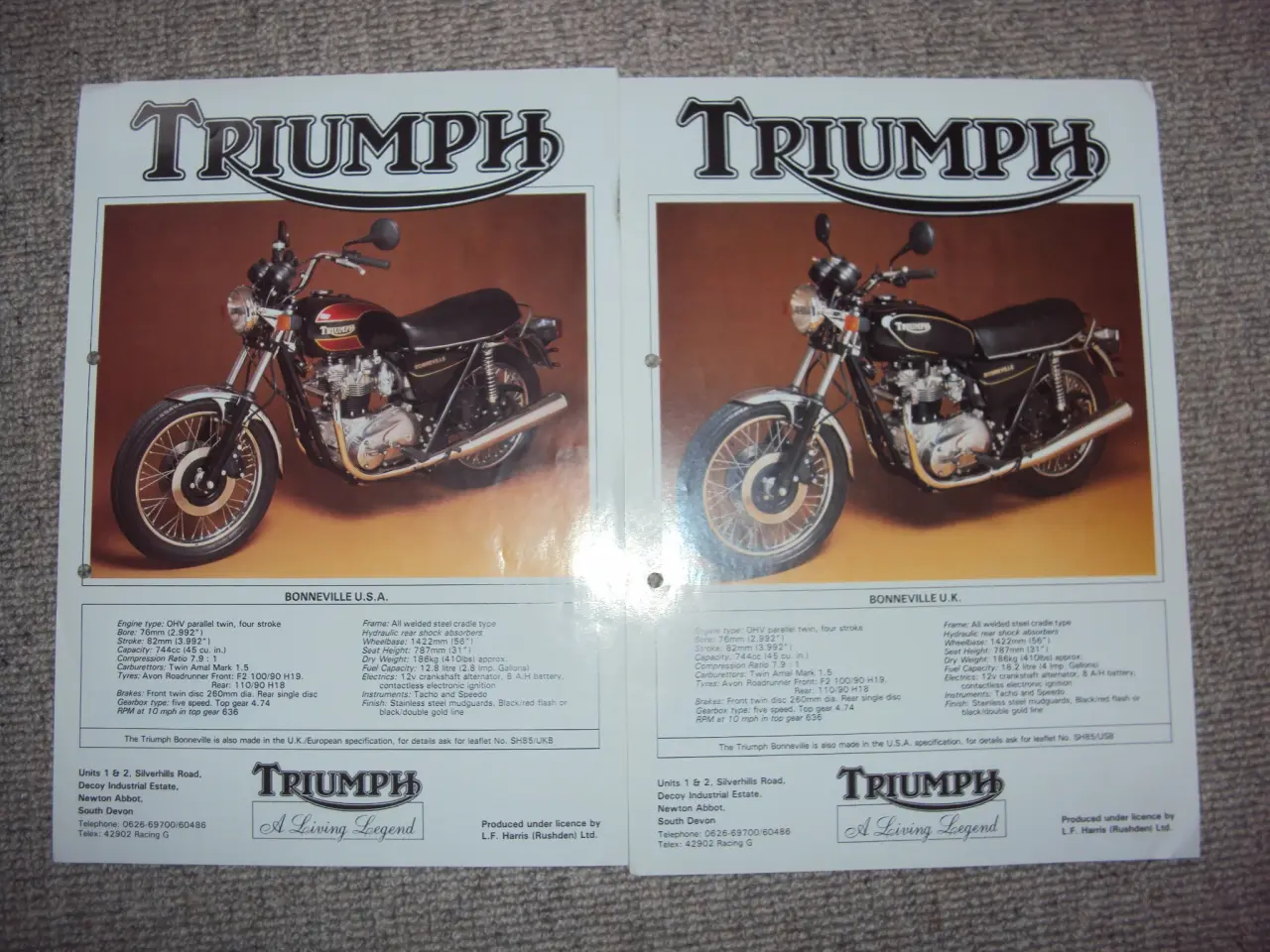 Billede 6 - Triumph brochurer 
