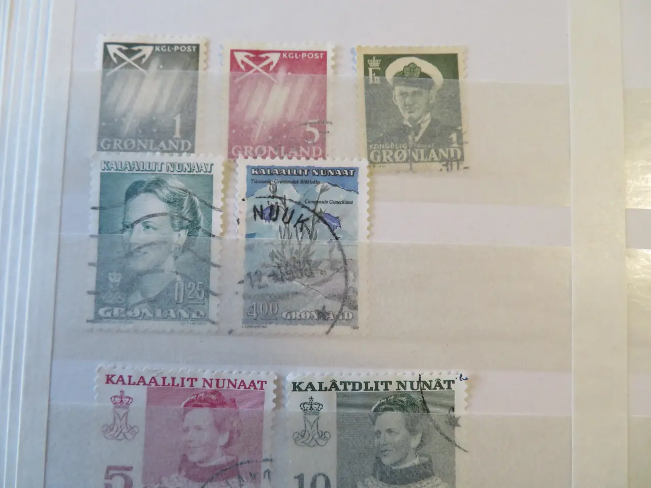 Billede 3 - Grønland/Greenland, 8 forskellige frimærker