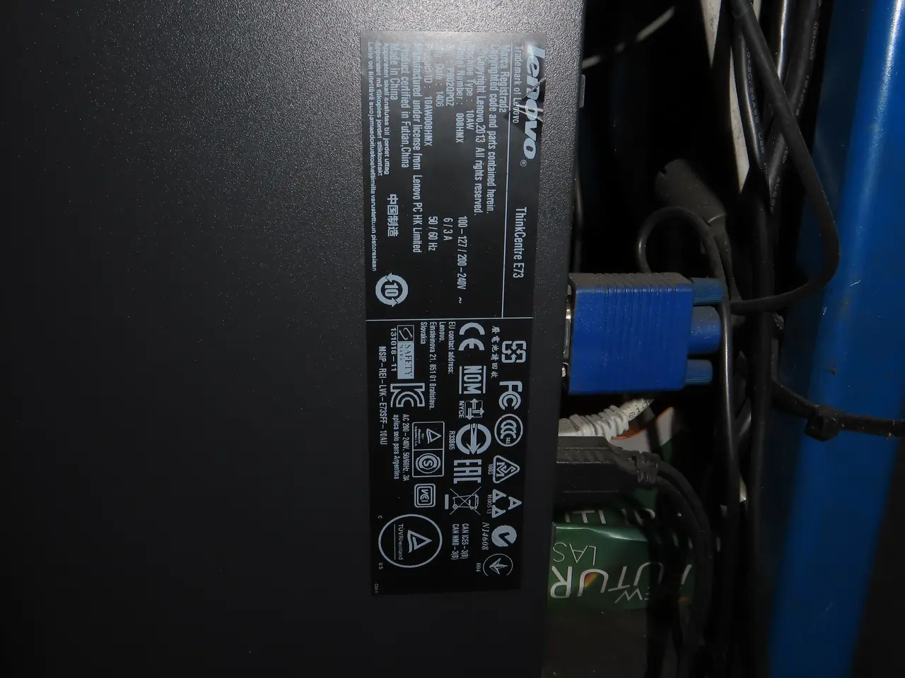 Billede 7 - Opbevaringsvogn med computerskærm, tastatur, printer m.m.
