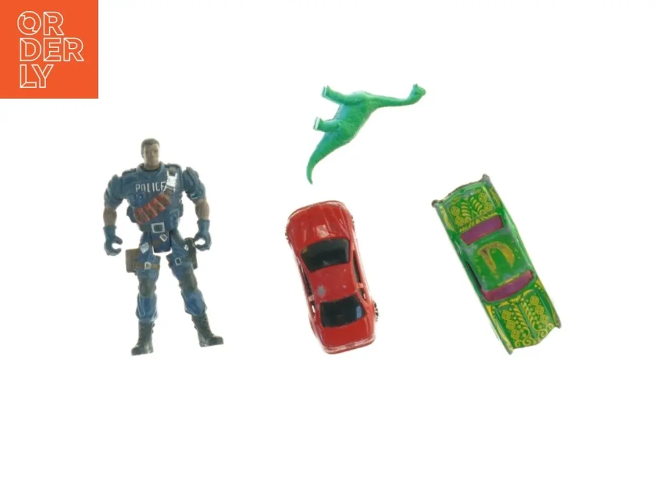 Billede 1 - Legetøjsbiler og actionfigur (str. 10 x 5 cm til 7 x, 2 cm)