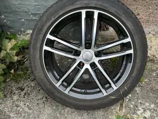 Alufælge med vinterdæk til audi