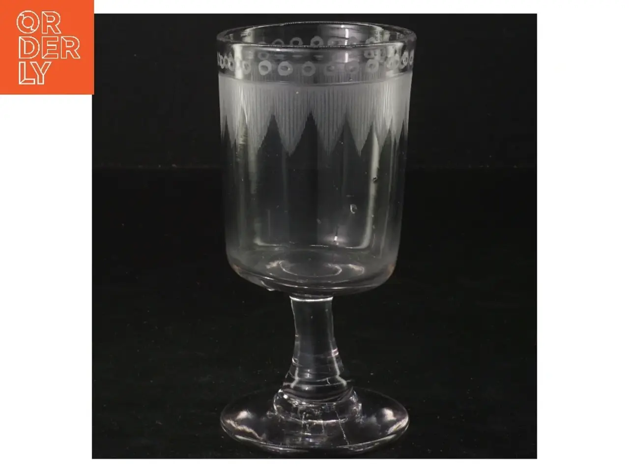 Billede 1 - Glas med mønster (str. 13,5 cm)