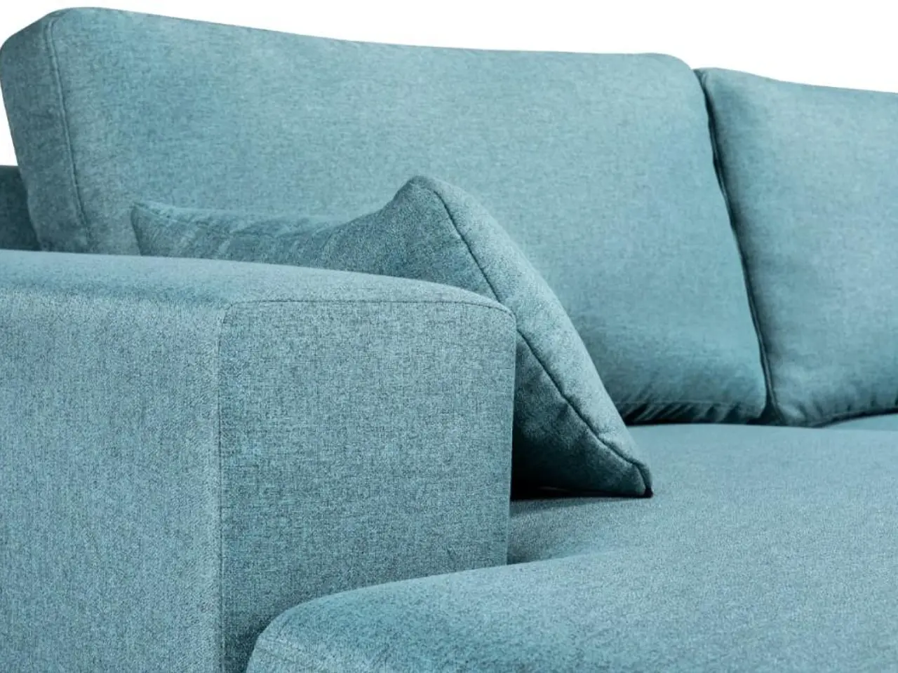Billede 5 - Simone U-sofa venstrevendt - blå stof, Rino 37