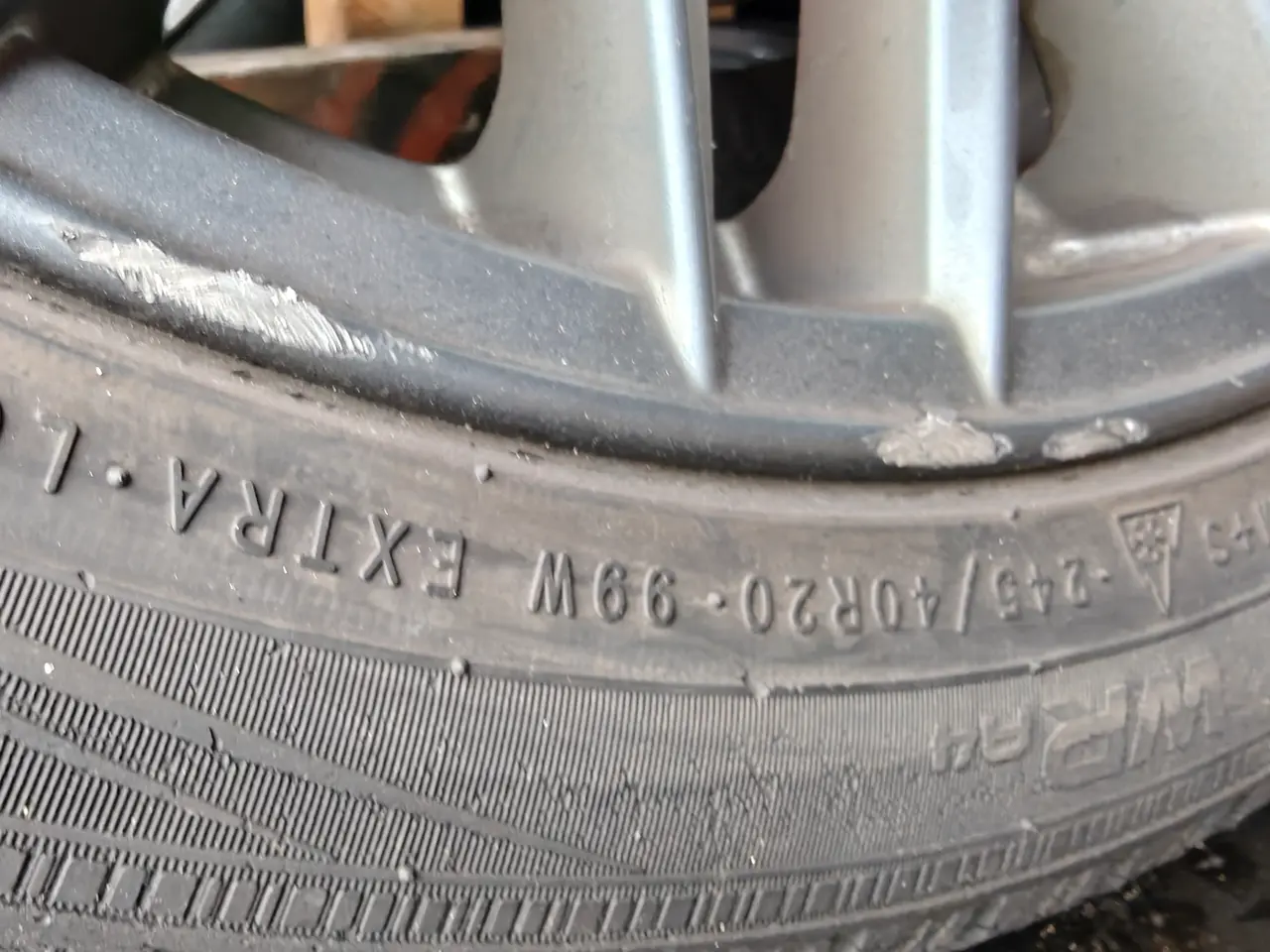 Billede 6 - Audi orig.alu 112x5 med Nokian vinterdæk 2stk.2mm