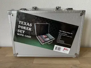 HELT NYT Texas Pokersæt i alukuffert