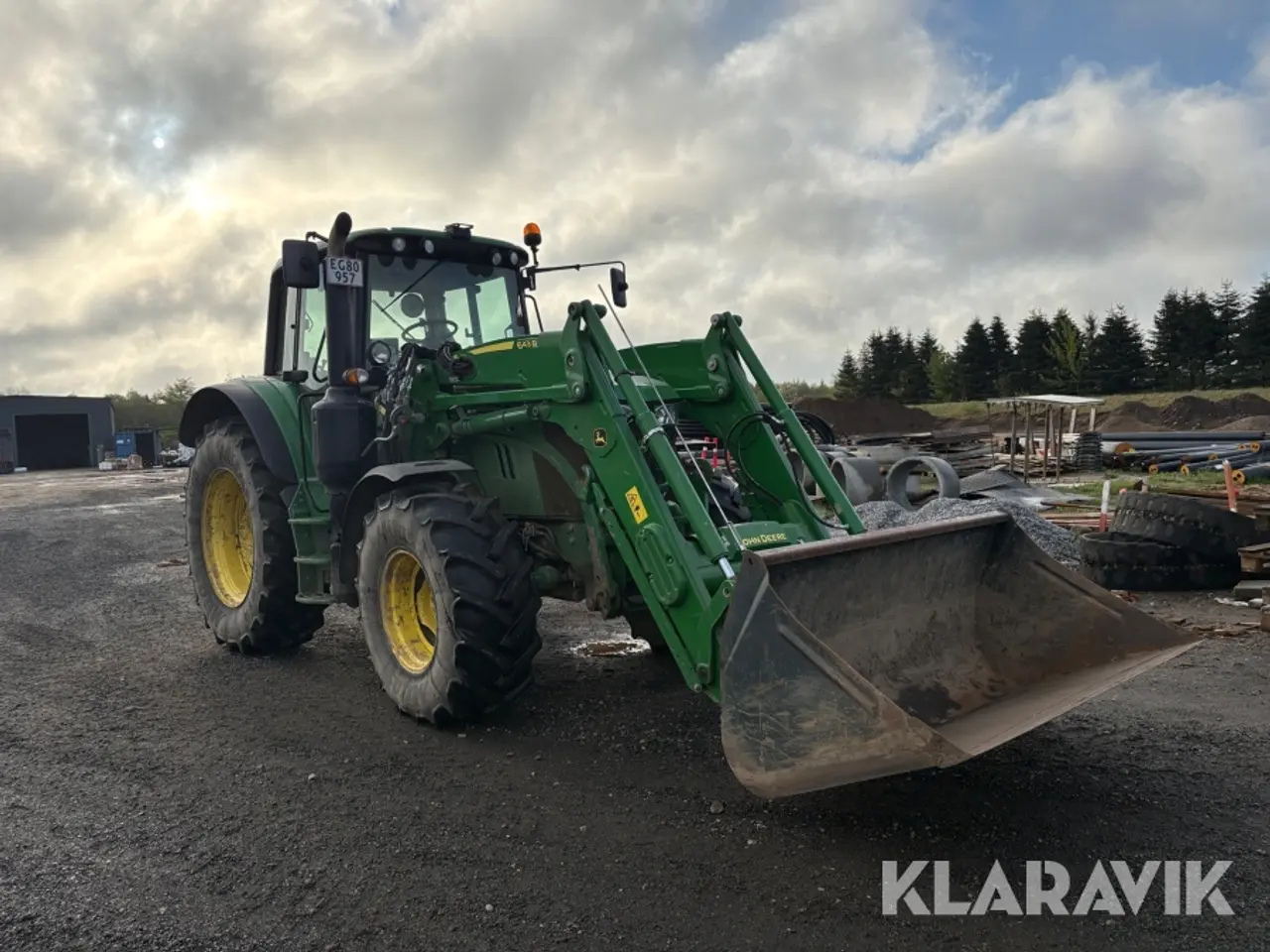 Billede 7 - Traktor John Deere 6130 M med frontlæsser