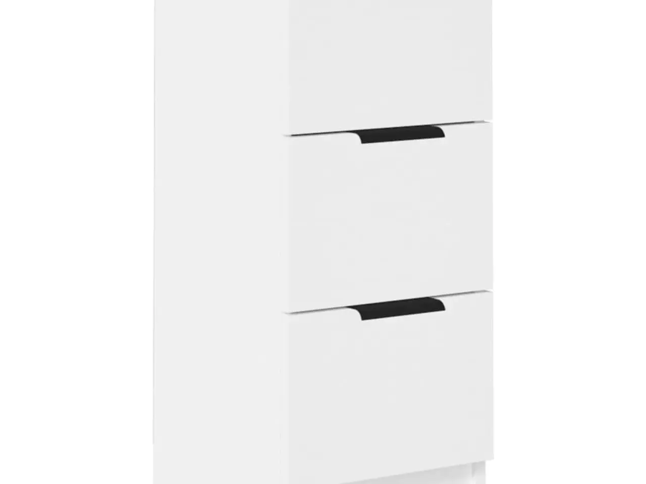 Billede 2 - Skænk med 3 skuffer - 30×30×70 cm, hvid konstrueret træ