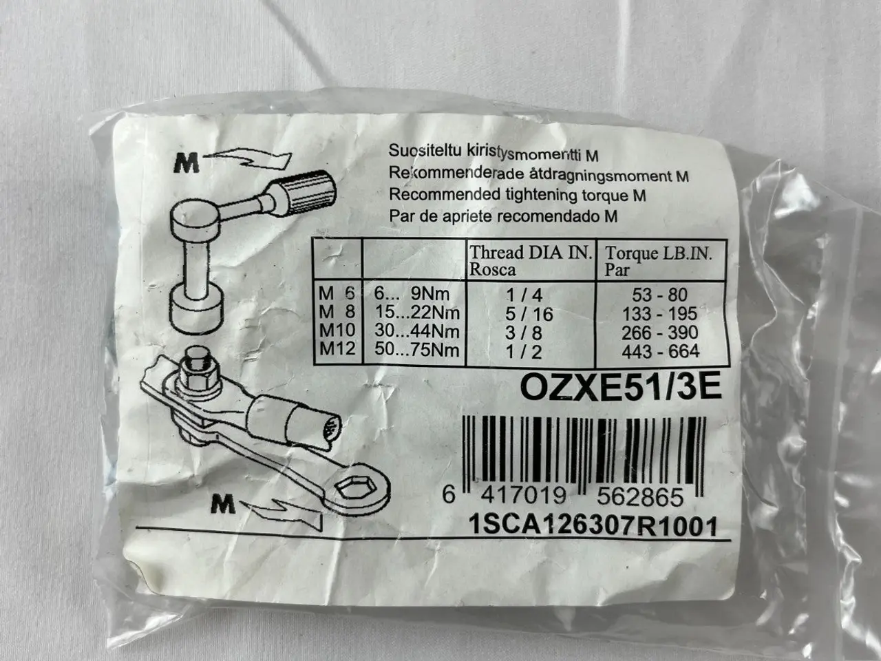 Billede 2 - ABB OZXE51/3E Mounting Hardware Kit kontakt