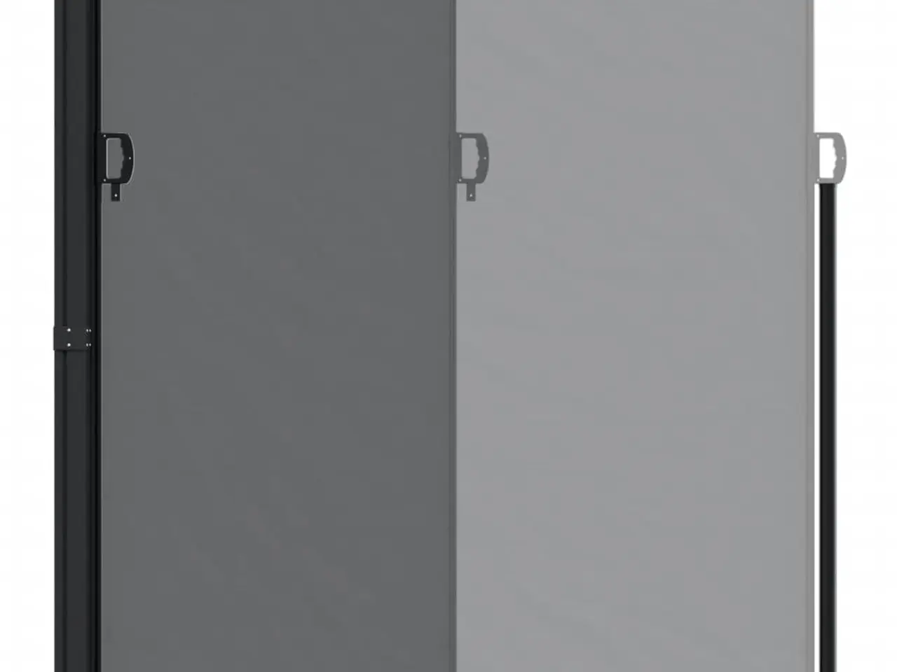 Billede 5 - Sidemarkise 220x500 cm sammenrullelig sort