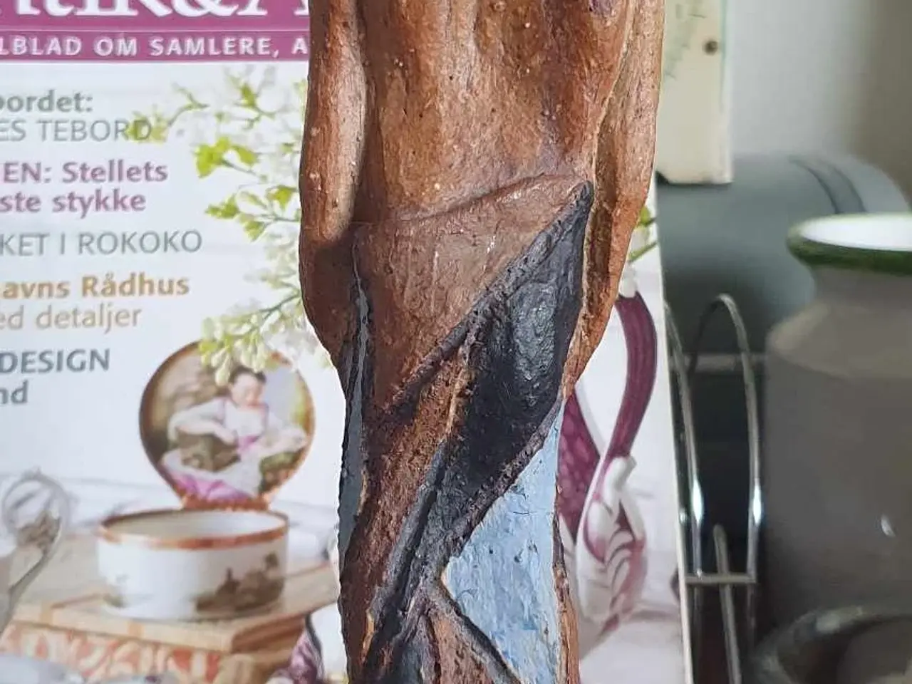 Billede 2 - brændt ler figur af negerkvinde