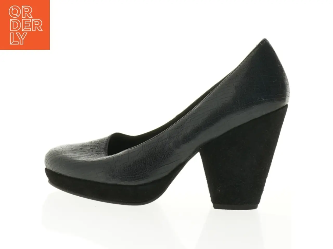 Billede 1 - Sorte pumps i læderlook fra Gardenia Copenhagen (str. 39)
