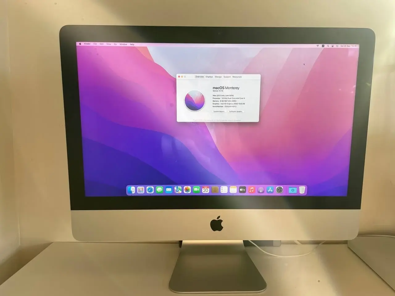 Billede 1 - iMac 21.5” (Late 2015) – 1TB – 8GB RAM