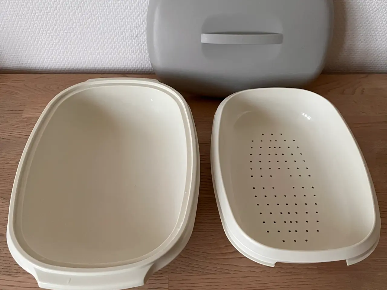 Billede 2 - Tupperware dampkoger / serveringsskål med si