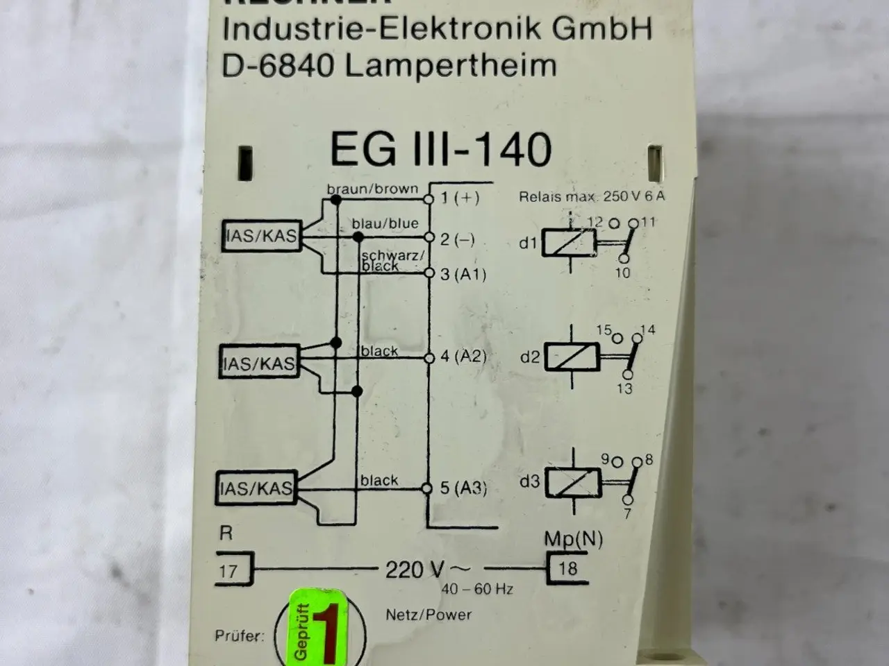 Billede 5 - Rechner EG III-140 sikkerhedsrelæ Interface modul