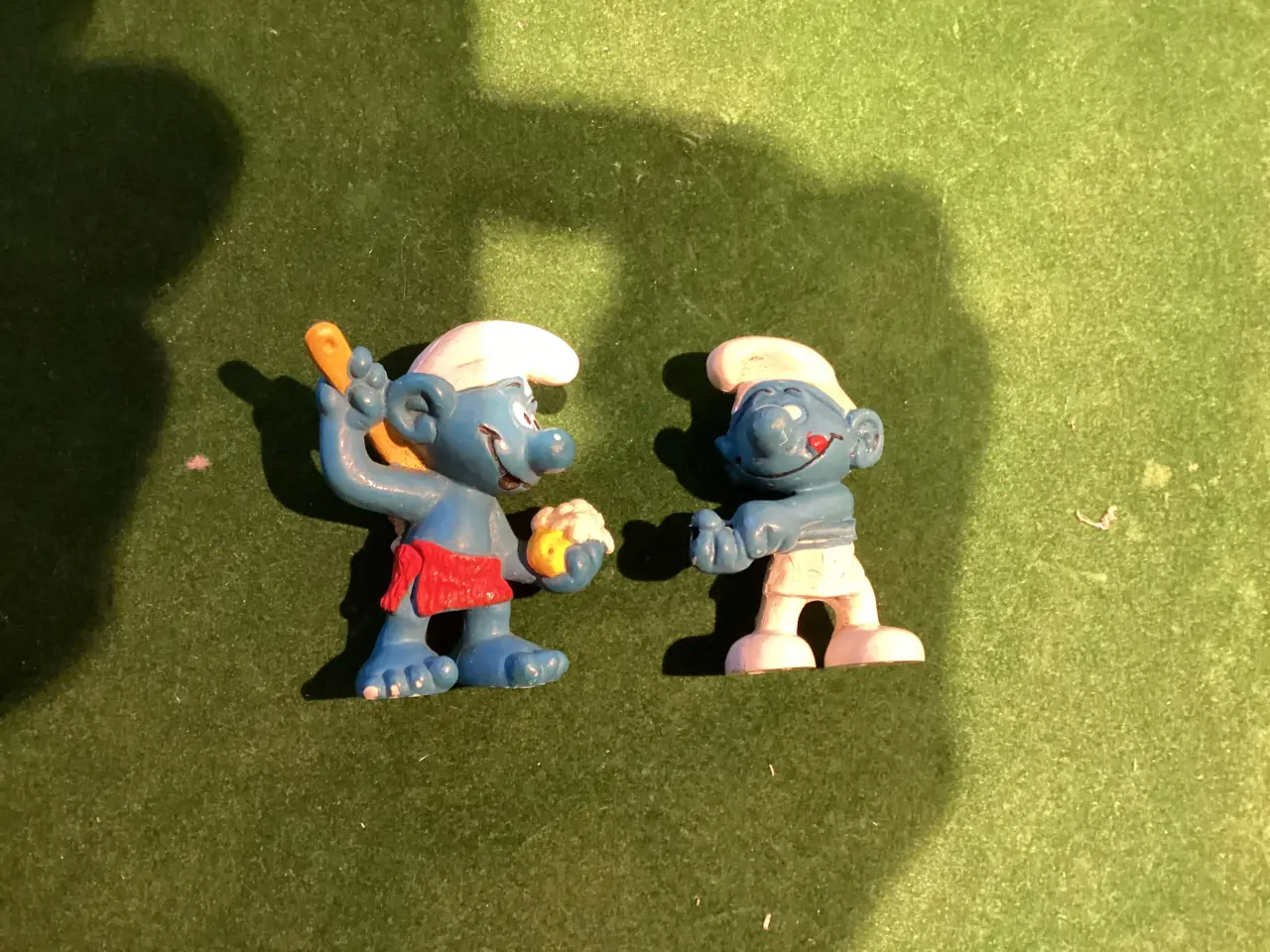Billede 7 - Smølfer- bamse samt 6 små smølfefigurer