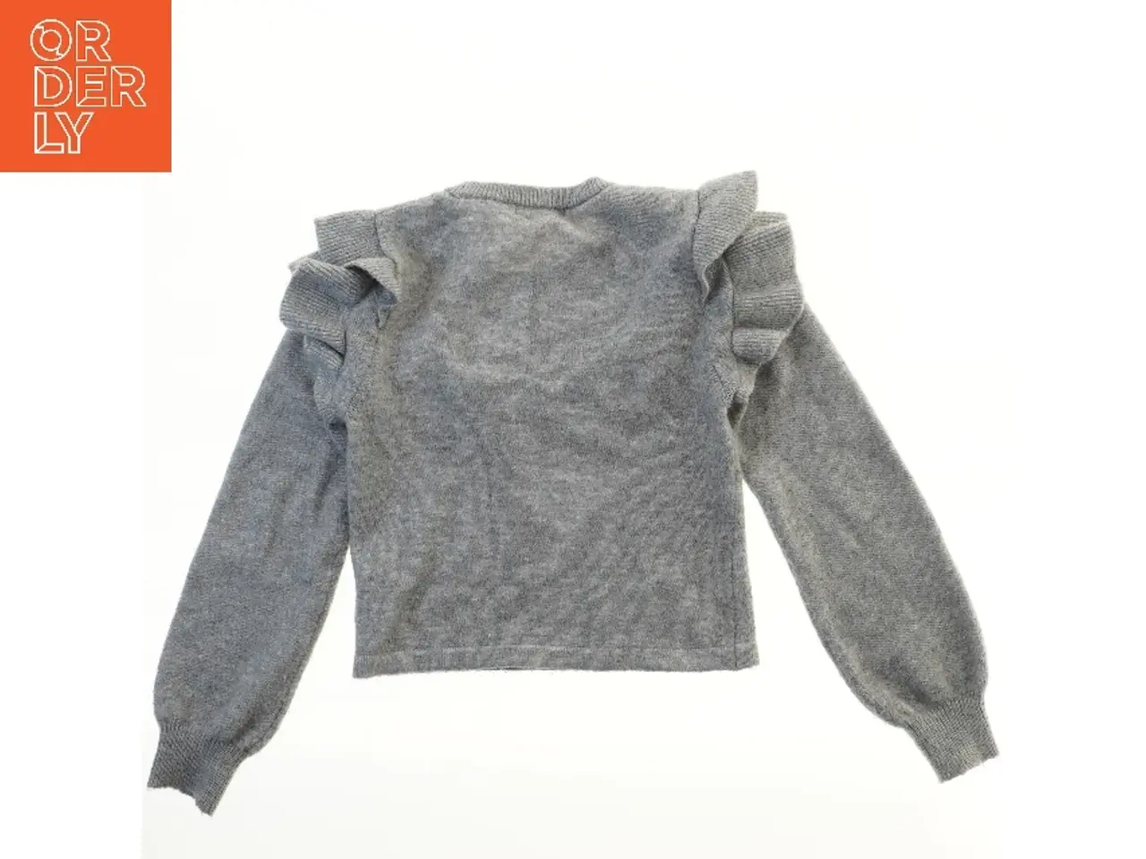 Billede 2 - Striktrøje med flæsedetaljer fra H&M (str. 164)