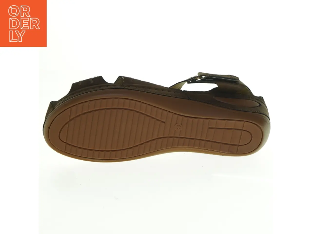 Billede 3 - Brune læder sandaler (str. 43)