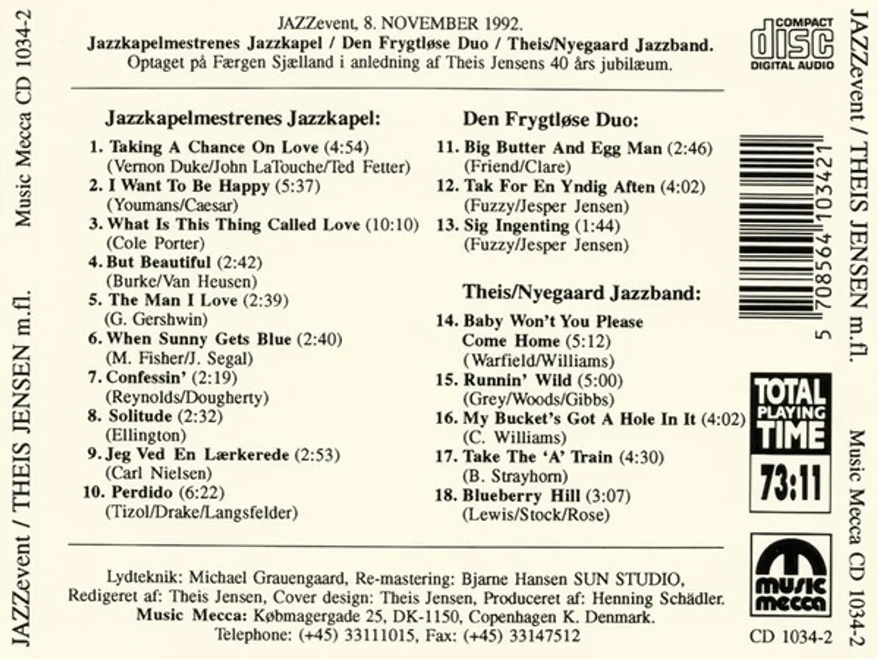 Billede 2 - Theis Jensen – Jazz Event – CD