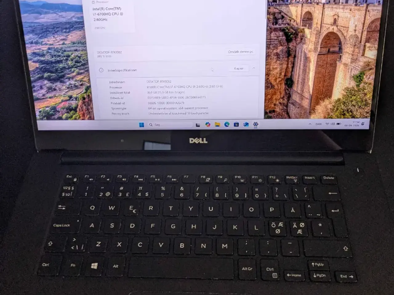 Billede 1 - Dell XPS 15 4K touchskærm