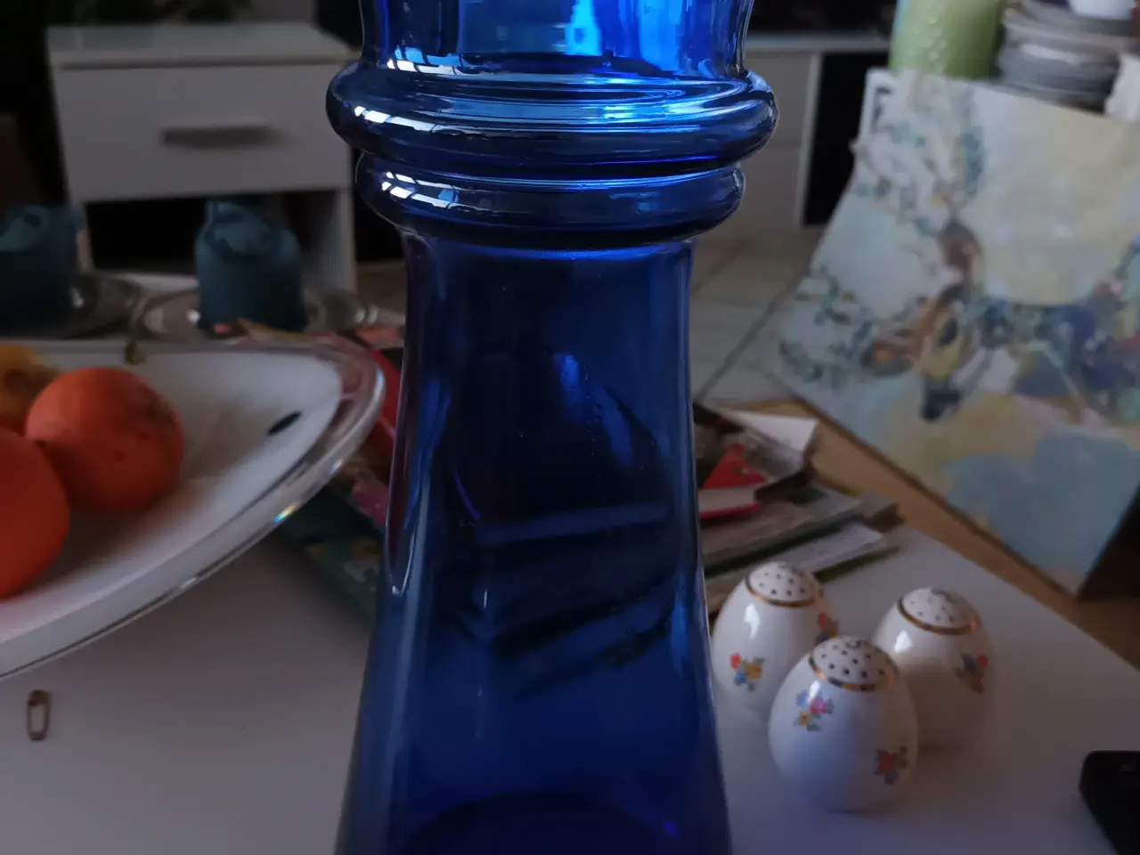 Billede 1 - Smuk Blå Royak Copenhagen Harmony Vase 28 CM 14 cm