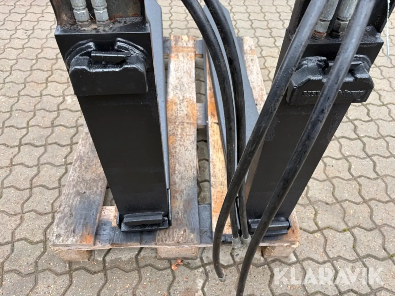 Billede 12 - Pallegafler E.L.M med hydrauliske udskud