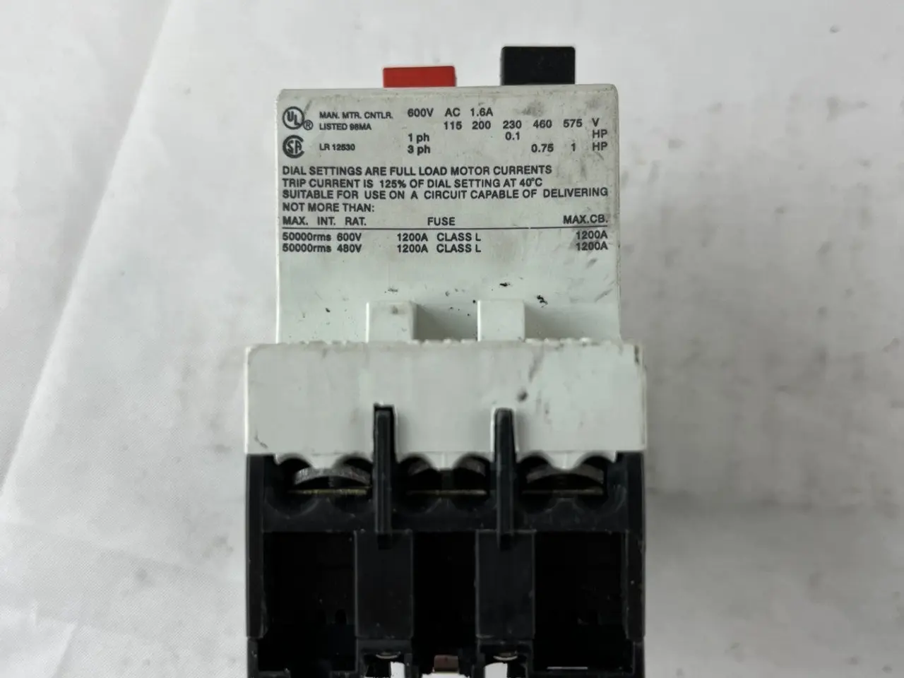 Billede 4 - AEG Mbs 25 Manual Motor Starter 1–1.6A 3‑Pole 600V