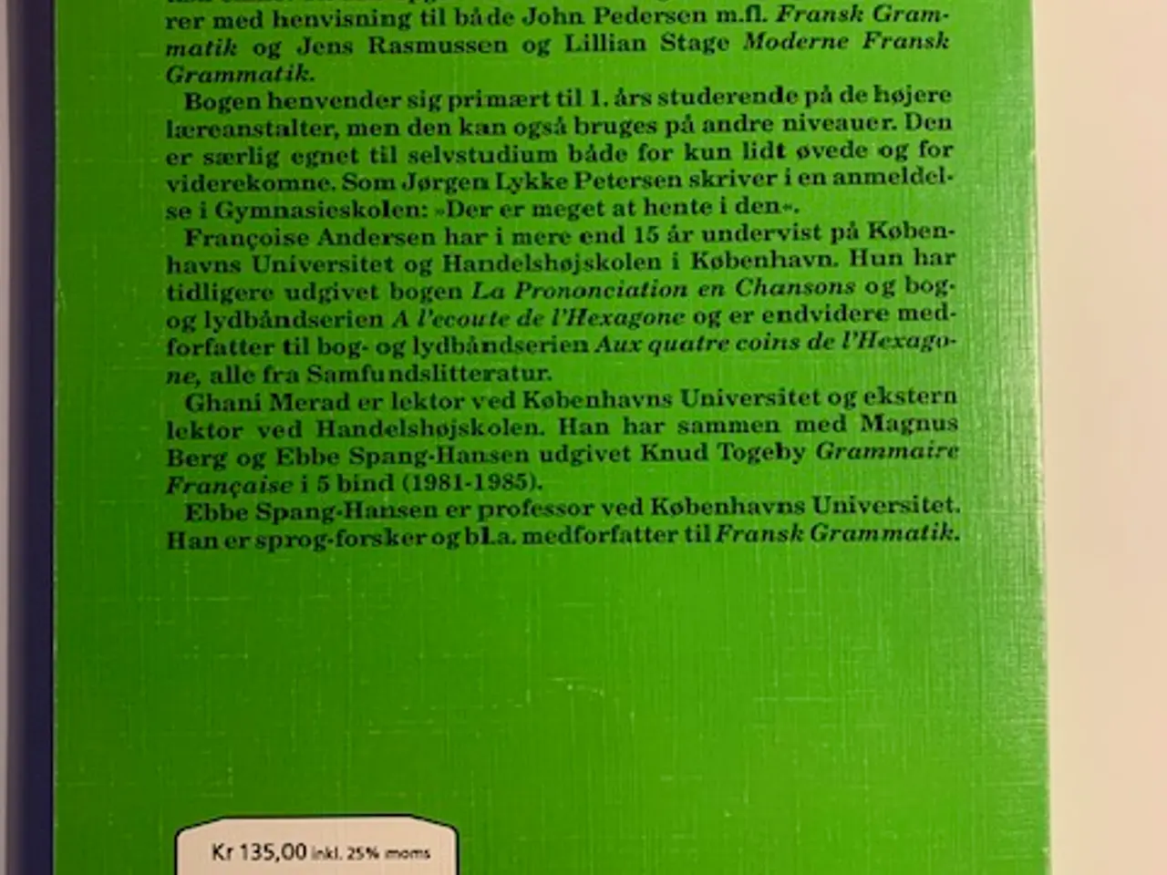 Billede 2 - Fra DANSK til FRANSK grammatik, opgaver, løsningf.