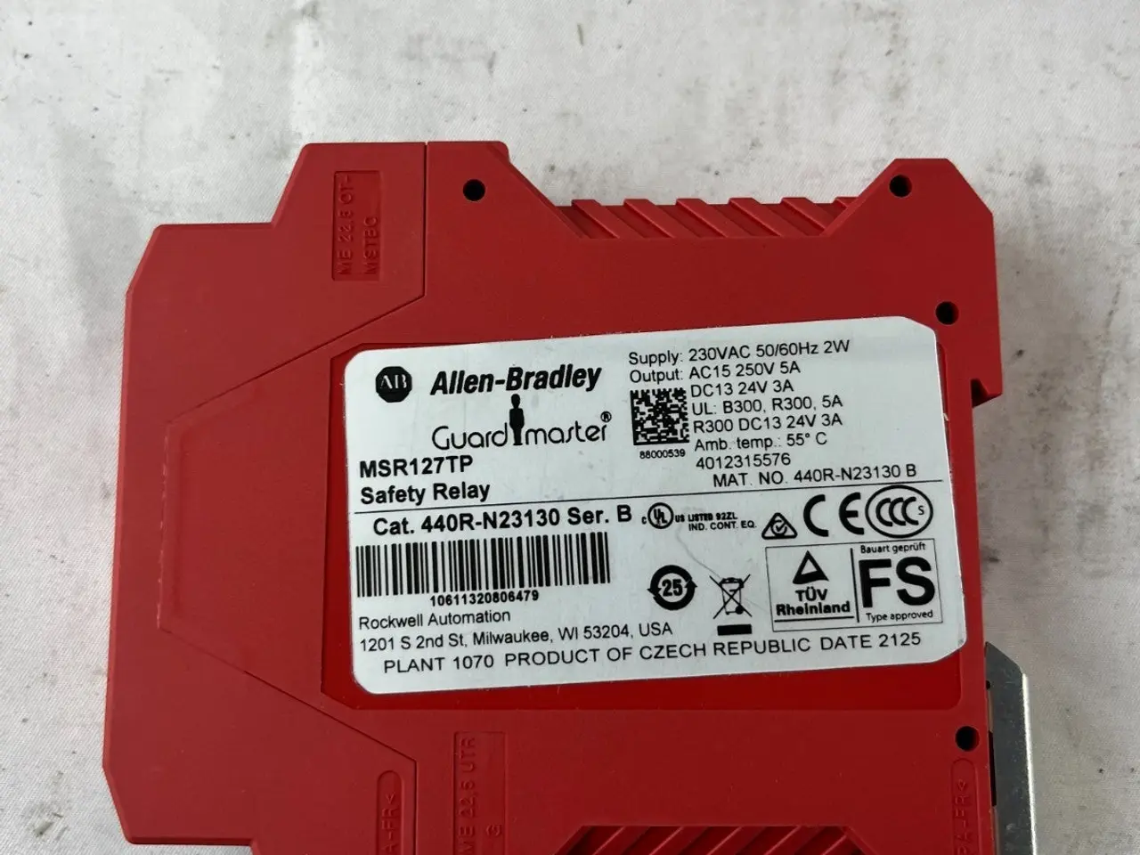 Billede 5 - Allen Bradley Guardmaster MSR127TP sikkerhedsrelæ
