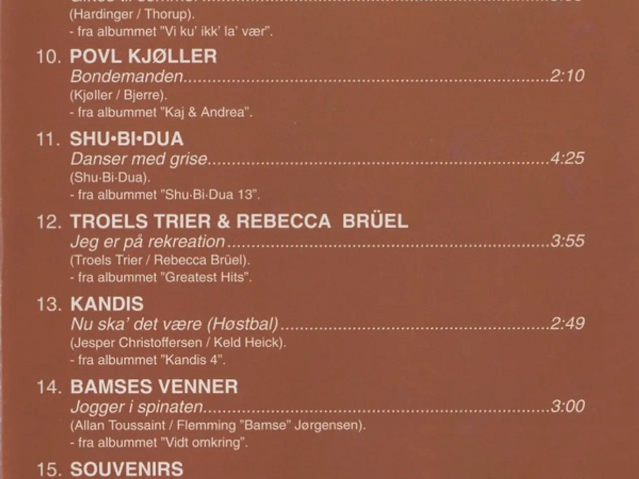 Billede 3 - Diverse kunstnere – Sangene Fra Vildbassen – CD